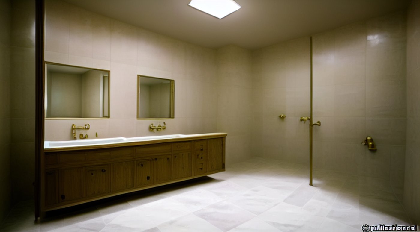 Before — dated bathroom sample