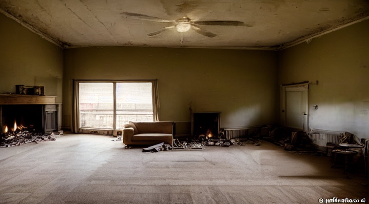 Before — unfinished living space sample