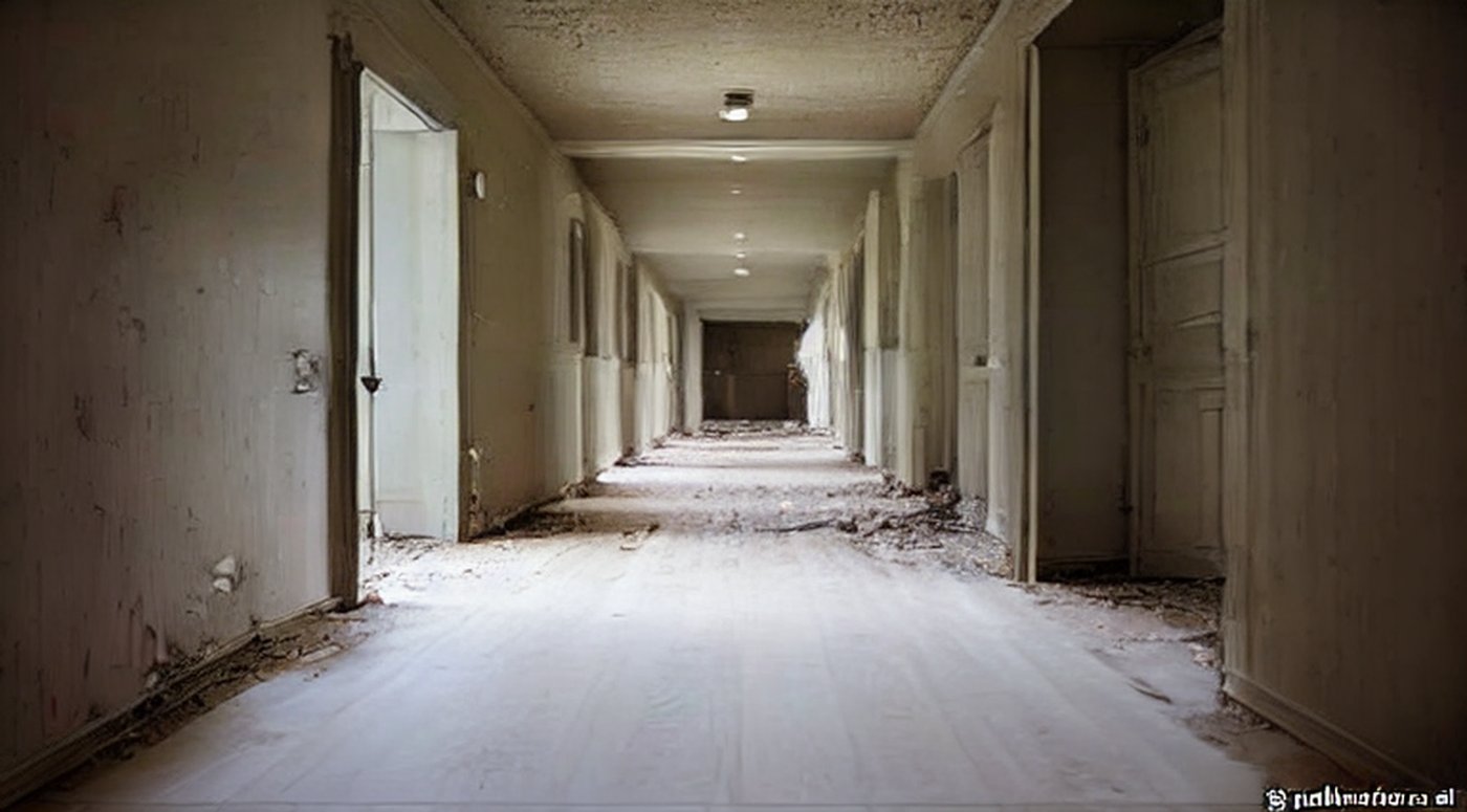 Before — unfinished flooring stage sample